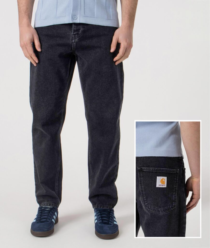 Carhartt WIP Relaxed Fit Newel Jeans 8906 Washed Black