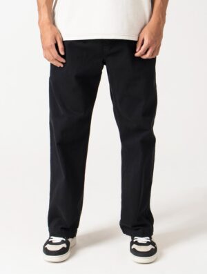 Carhartt WIP Relaxed Fit Floyde Pants 89GD Black - Image 3