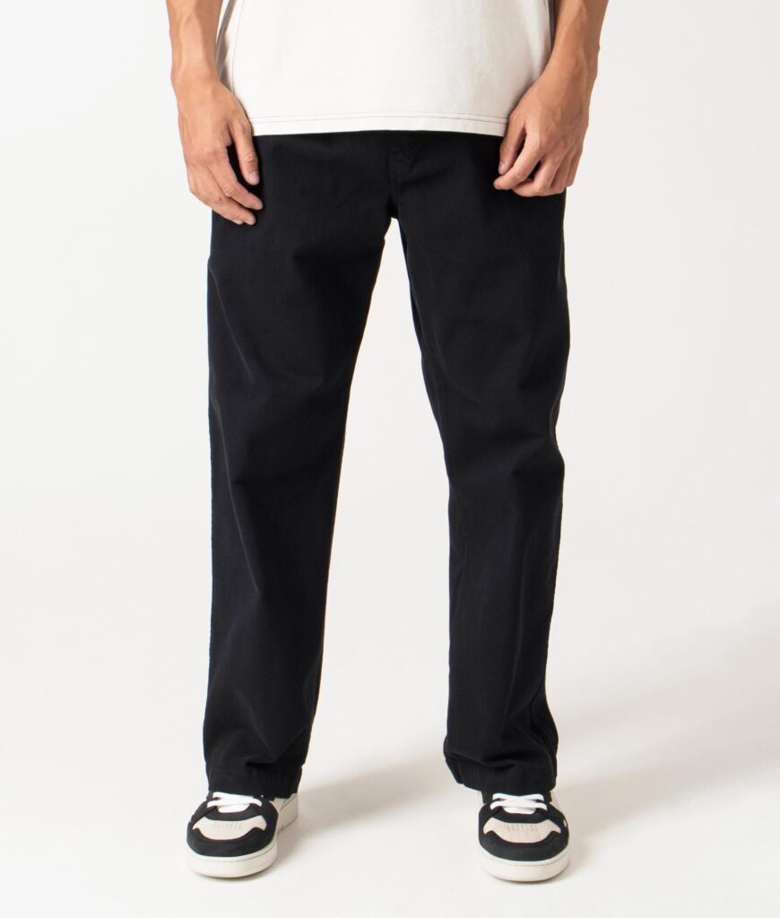 Carhartt WIP Relaxed Fit Floyde Pants 89GD Black