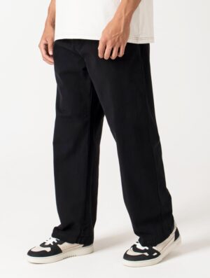 Carhartt WIP Relaxed Fit Floyde Pants 89GD Black - Image 4