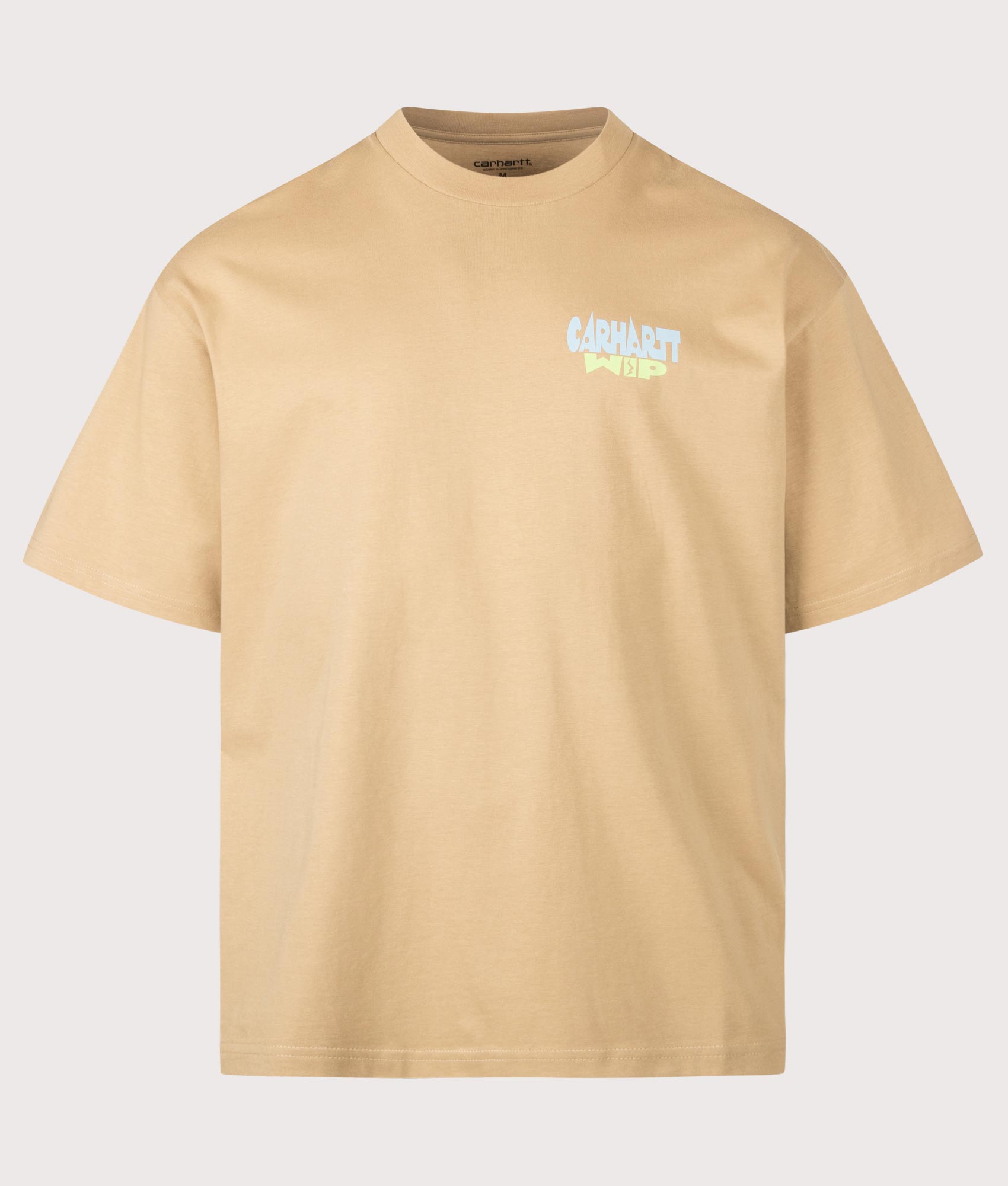Carhartt WIP Oversized Fit Luggage Label T-Shirt 07EXX Dusty H Brown