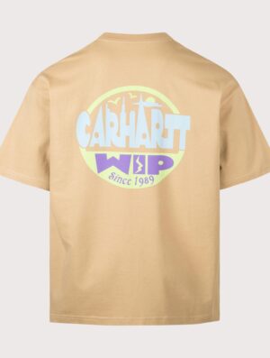 Carhartt WIP Oversized Fit Luggage Label T-Shirt 07EXX Dusty H Brown