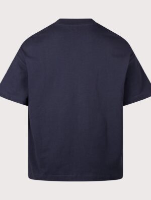 Carhartt WIP Boxy Loose Fit Signature Script T-Shirt 3Z6XX Dark Navy/WIP Dusty H