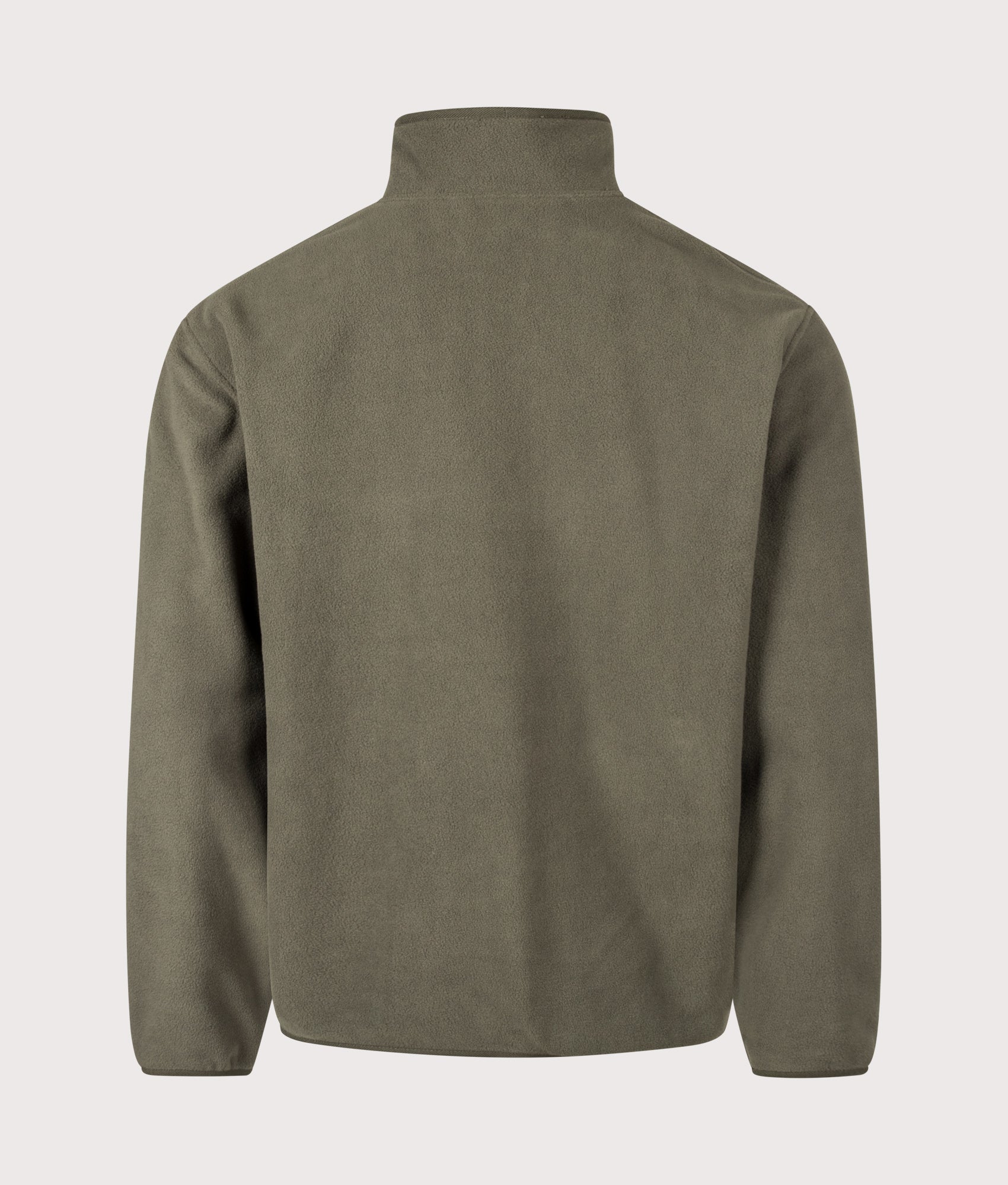 Carhartt WIP Balloon Fit Edmore Quarter Zip Fleece Sweatshirt 00PXX Cypress/Black