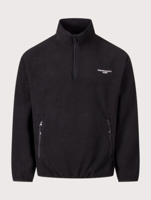 Carhartt WIP Balloon Fit Edmore Quarter Zip Fleece Sweatshirt 0D2XX Black/White