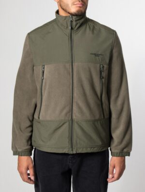 Carhartt WIP Balloon Fit Edmore Fleece Jacket 00PXX Cypress/Black - Image 4