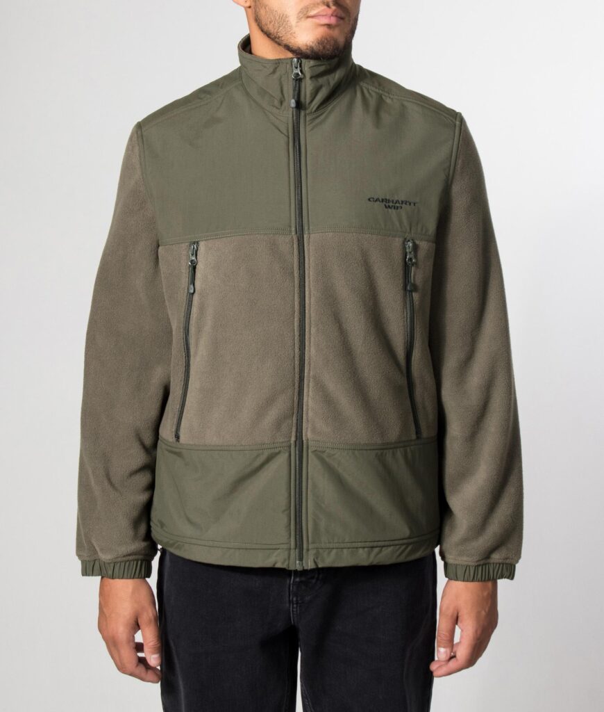 Carhartt WIP Balloon Fit Edmore Fleece Jacket 00PXX Cypress/Black