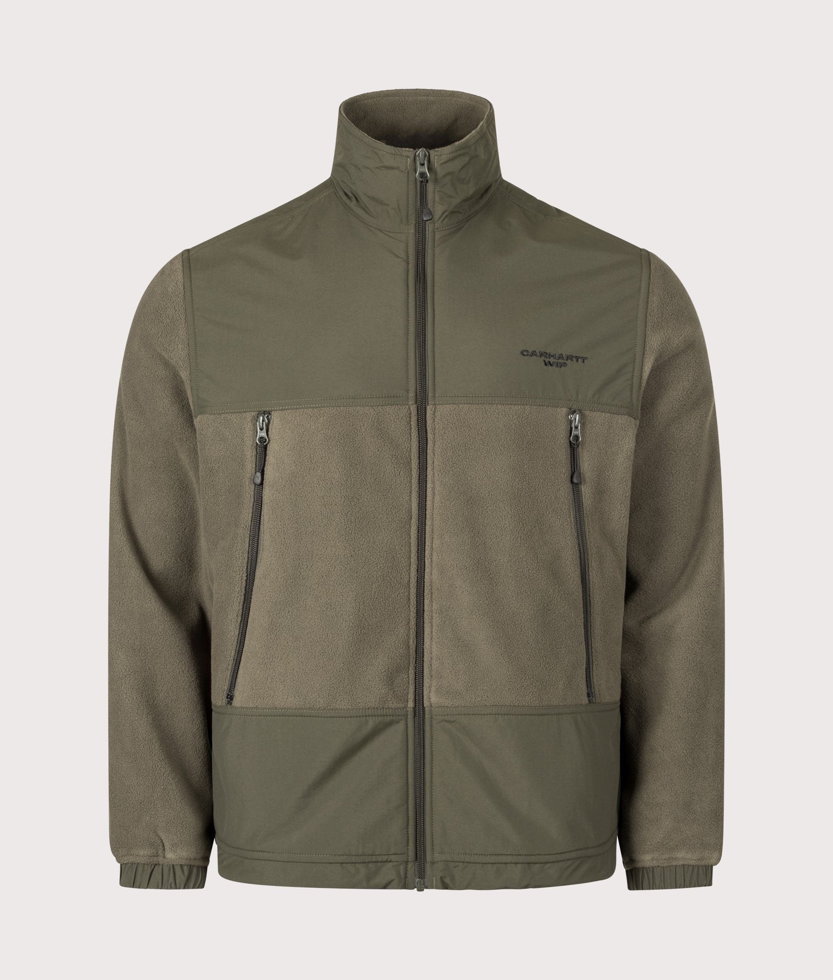 Carhartt WIP Balloon Fit Edmore Fleece Jacket 00PXX Cypress/Black - Image 1