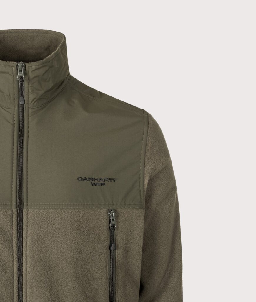 Carhartt WIP Balloon Fit Edmore Fleece Jacket 00PXX Cypress/Black
