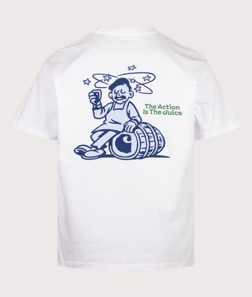 Carhartt WIP Loose Fit Grape Picker T-Shirt 02XX White