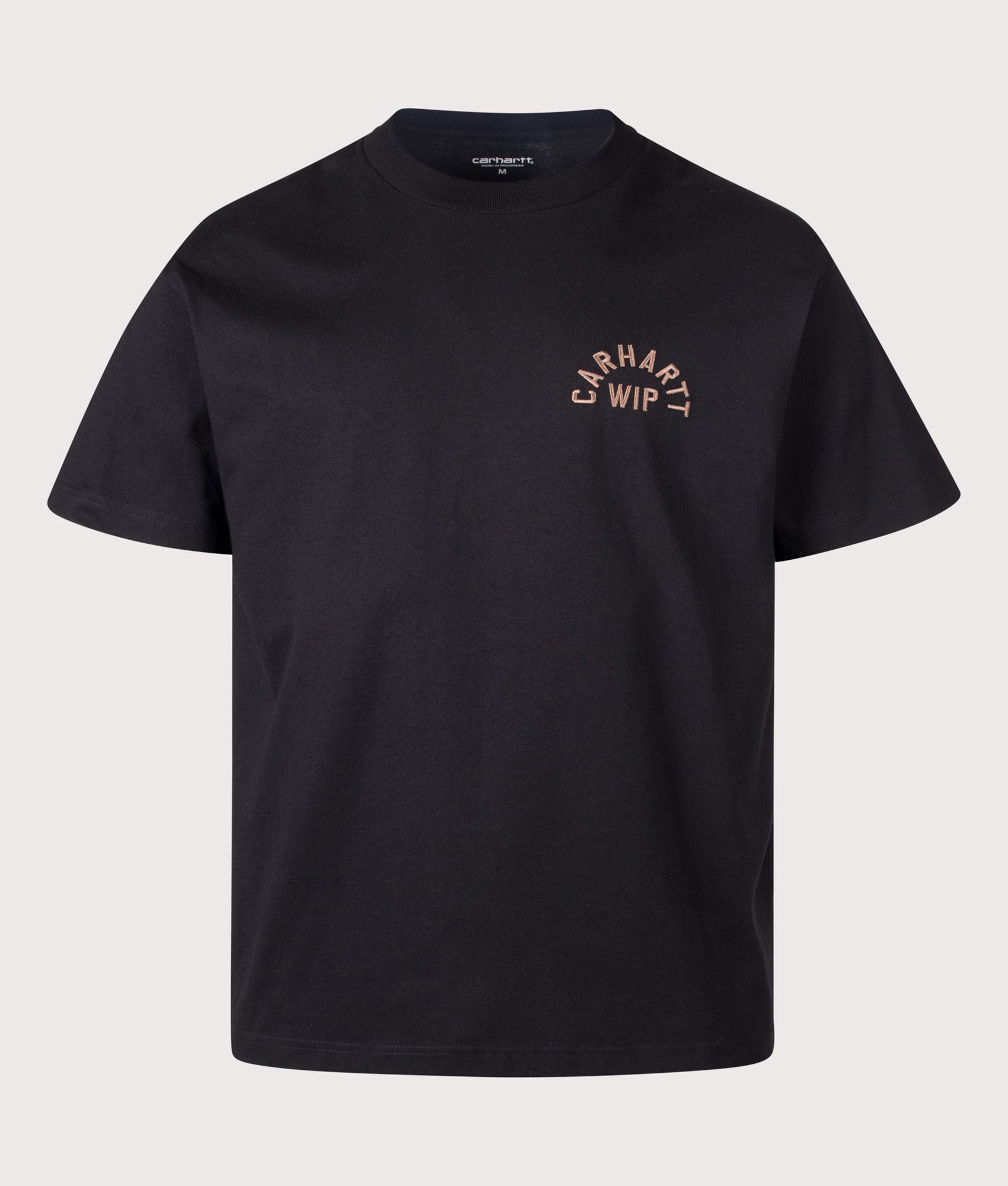 Carhartt WIP Loose Fit Arch Script T-Shirt 3ZGXX Black/WIP H Brown
