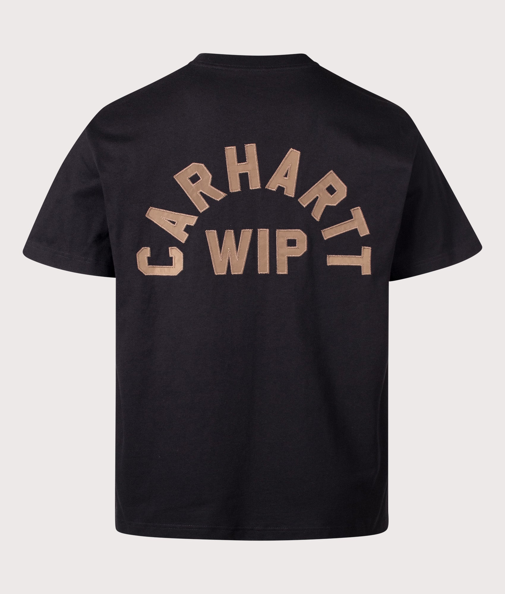 Carhartt WIP Loose Fit Arch Script T-Shirt 3ZGXX Black/WIP H Brown