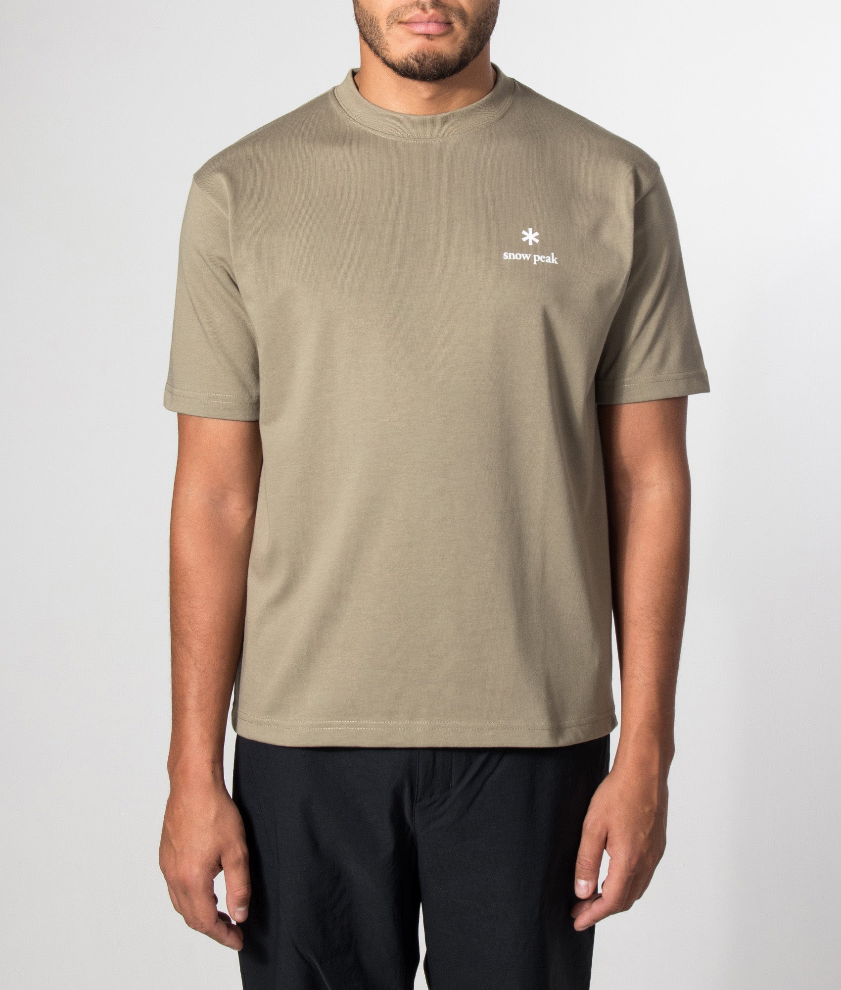 Snow Peak Relaxed Fit New Standard Logo T-Shirt 026 Dark Beige