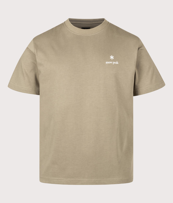 Snow Peak Relaxed Fit New Standard Logo T-Shirt 026 Dark Beige