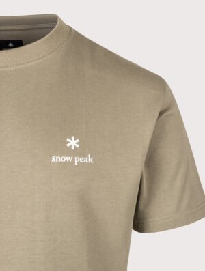 Snow Peak Relaxed Fit New Standard Logo T-Shirt 026 Dark Beige