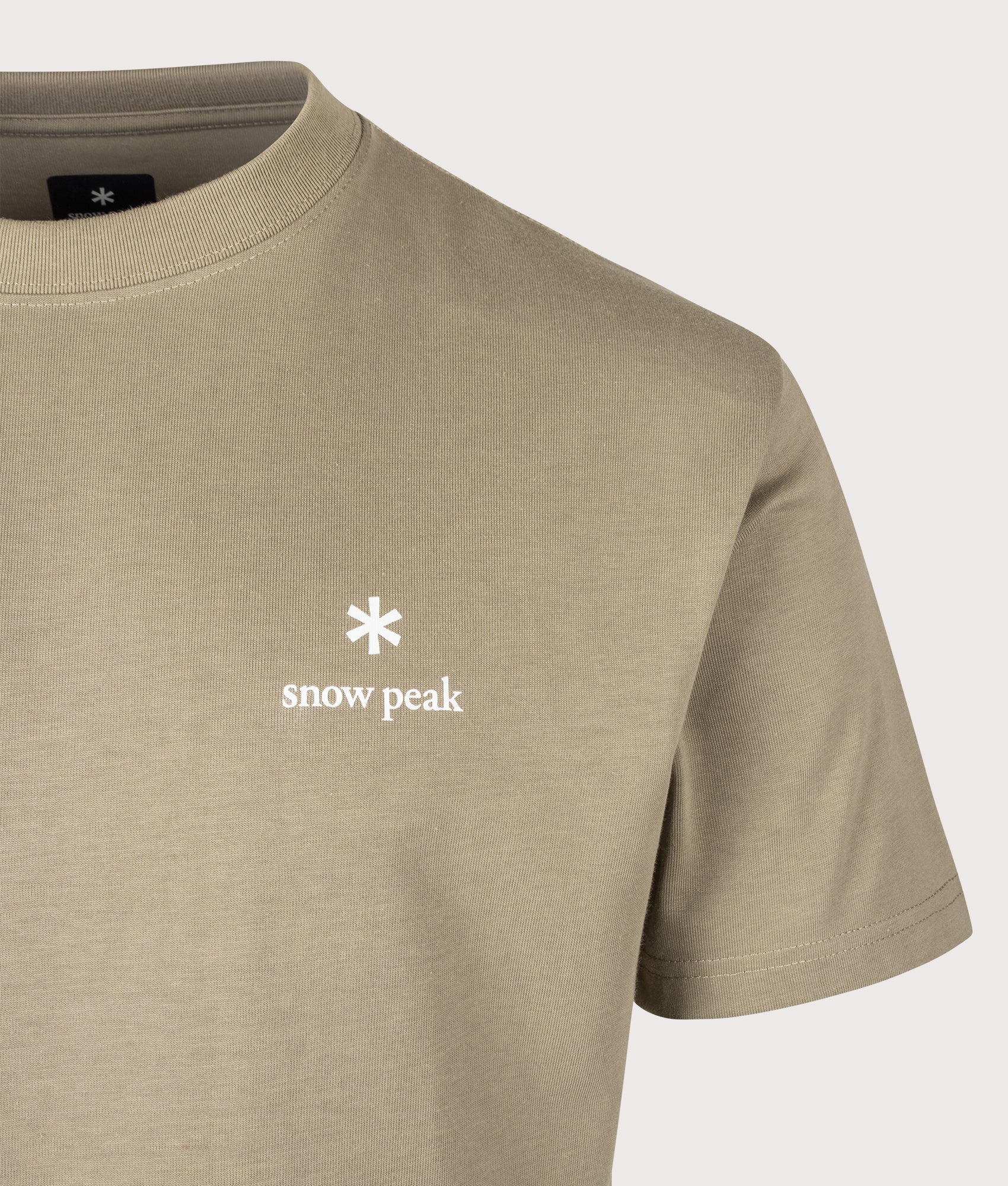 Snow Peak Relaxed Fit New Standard Logo T-Shirt 026 Dark Beige