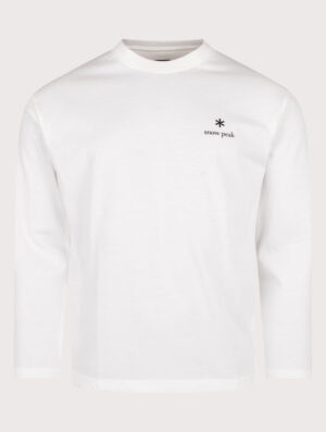 Snow Peak Regular Fit New Standard Logo Long Sleeve T-Shirt 002 Off White