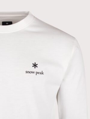 Snow Peak Regular Fit New Standard Logo Long Sleeve T-Shirt 002 Off White