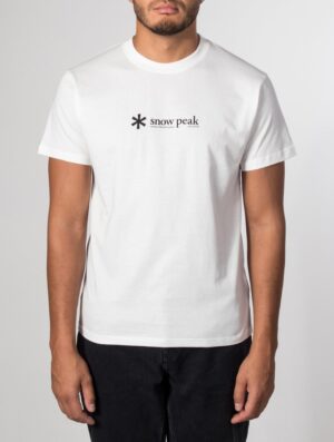 Snow Peak Regular Fit Soft Cotton Logo T-Shirt 002 Off White