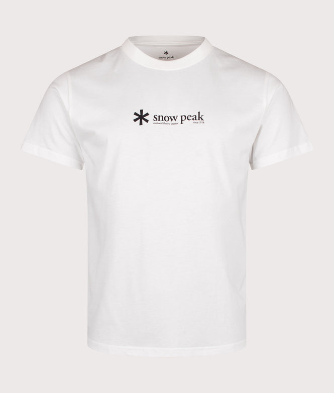 Snow Peak Regular Fit Soft Cotton Logo T-Shirt 002 Off White