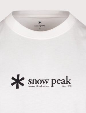 Snow Peak Regular Fit Soft Cotton Logo T-Shirt 002 Off White
