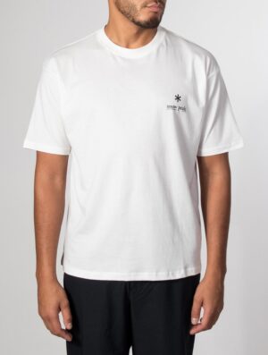 Snow Peak Relaxed Fit Soft Cotton Logo T-Shirt 002 Off White