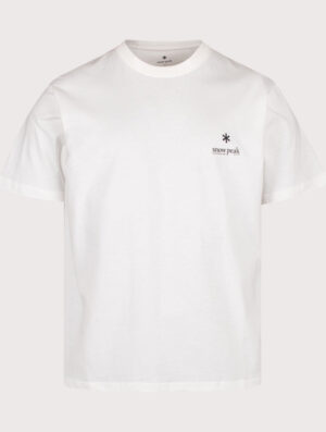 Snow Peak Relaxed Fit Soft Cotton Logo T-Shirt 002 Off White