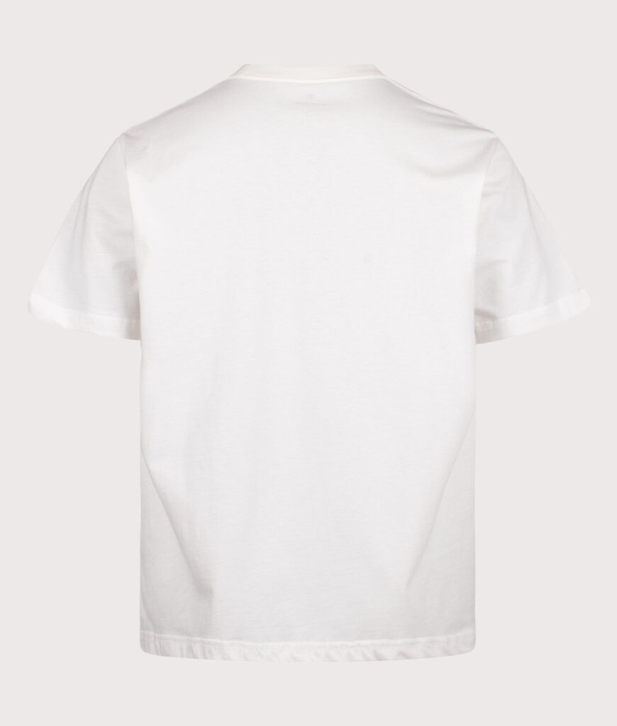 Snow Peak Relaxed Fit Soft Cotton Logo T-Shirt 002 Off White