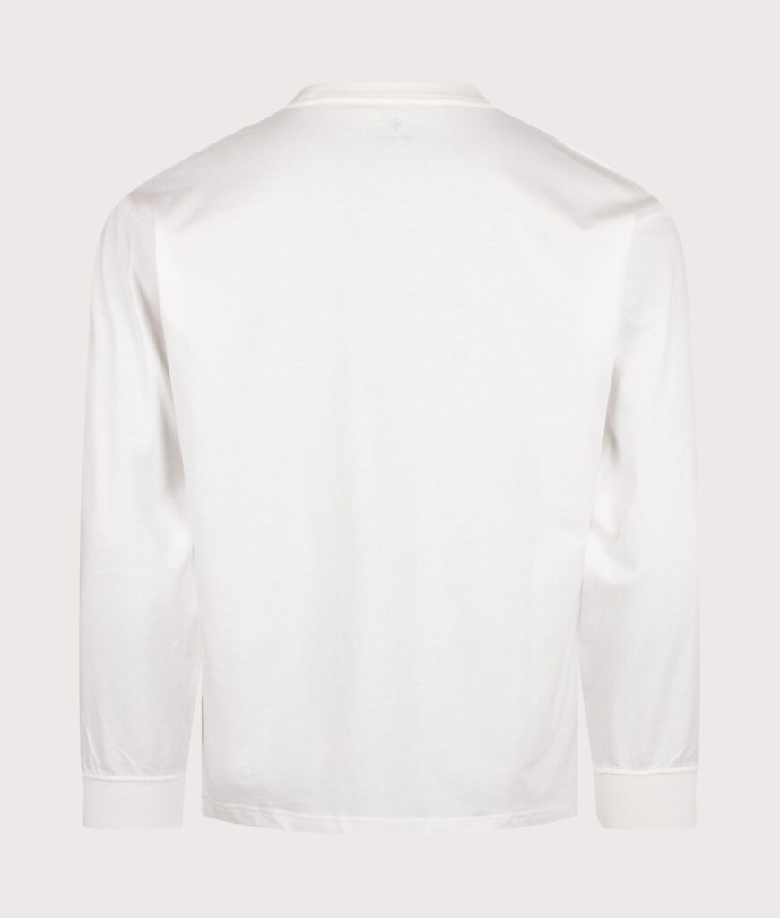 Snow Peak Relaxed Fit Long Sleeve Logo T-Shirt 002 Off White