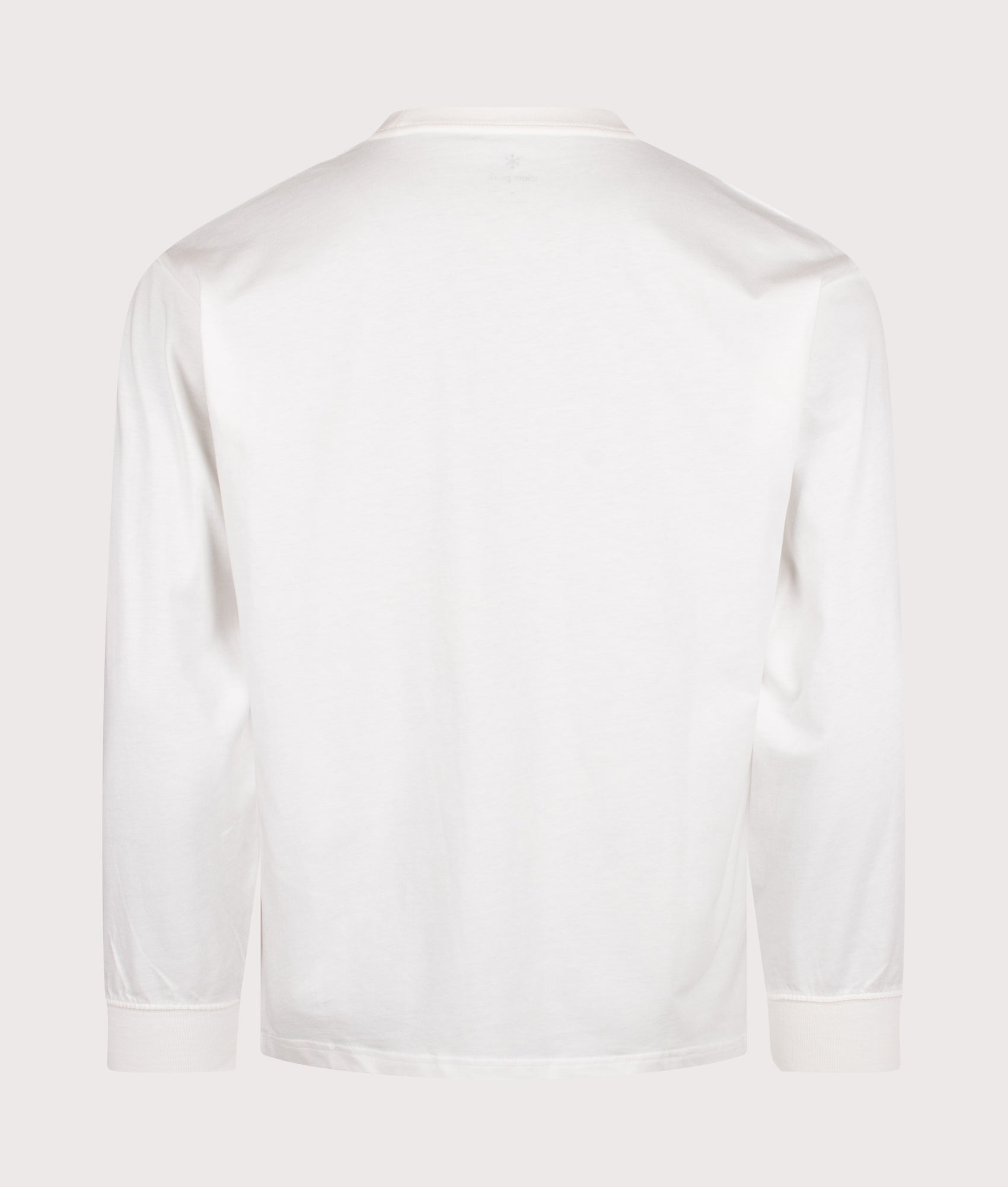 Snow Peak Relaxed Fit Long Sleeve Logo T-Shirt 002 Off White