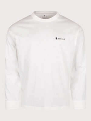 Snow Peak Relaxed Fit Long Sleeve Logo T-Shirt 002 Off White