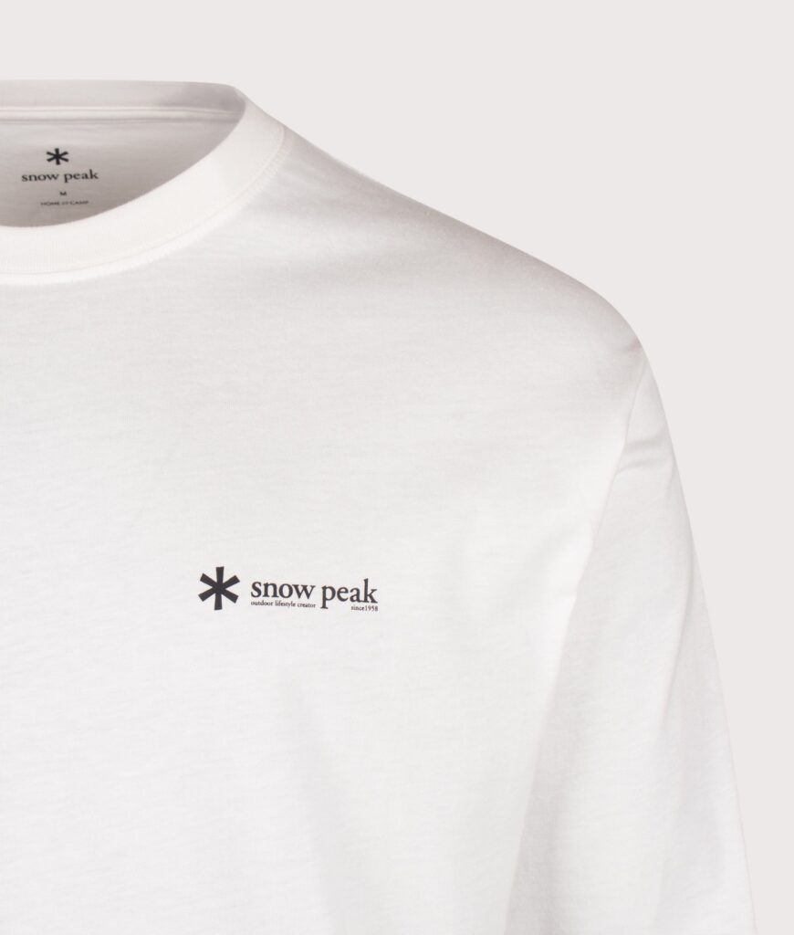 Snow Peak Relaxed Fit Long Sleeve Logo T-Shirt 002 Off White