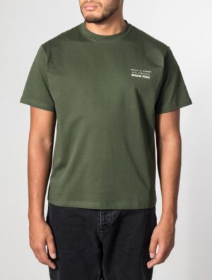 Snow Peak Relaxed Fit Elemental Balance T-Shirt 064 Dark Green