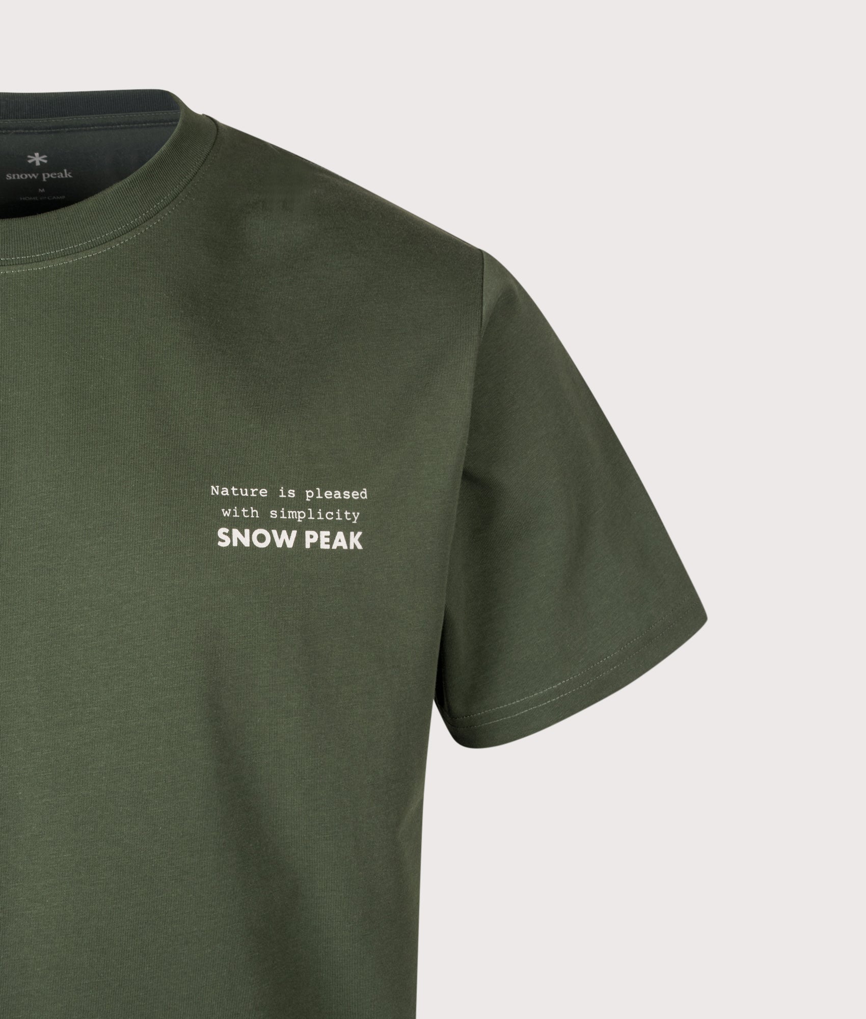 Snow Peak Relaxed Fit Elemental Balance T-Shirt 064 Dark Green