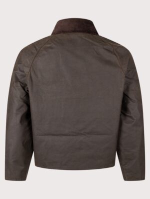 Barbour Heritage+ Cropped Spey Wax Jacket (Fits small to size) OL51 Olive