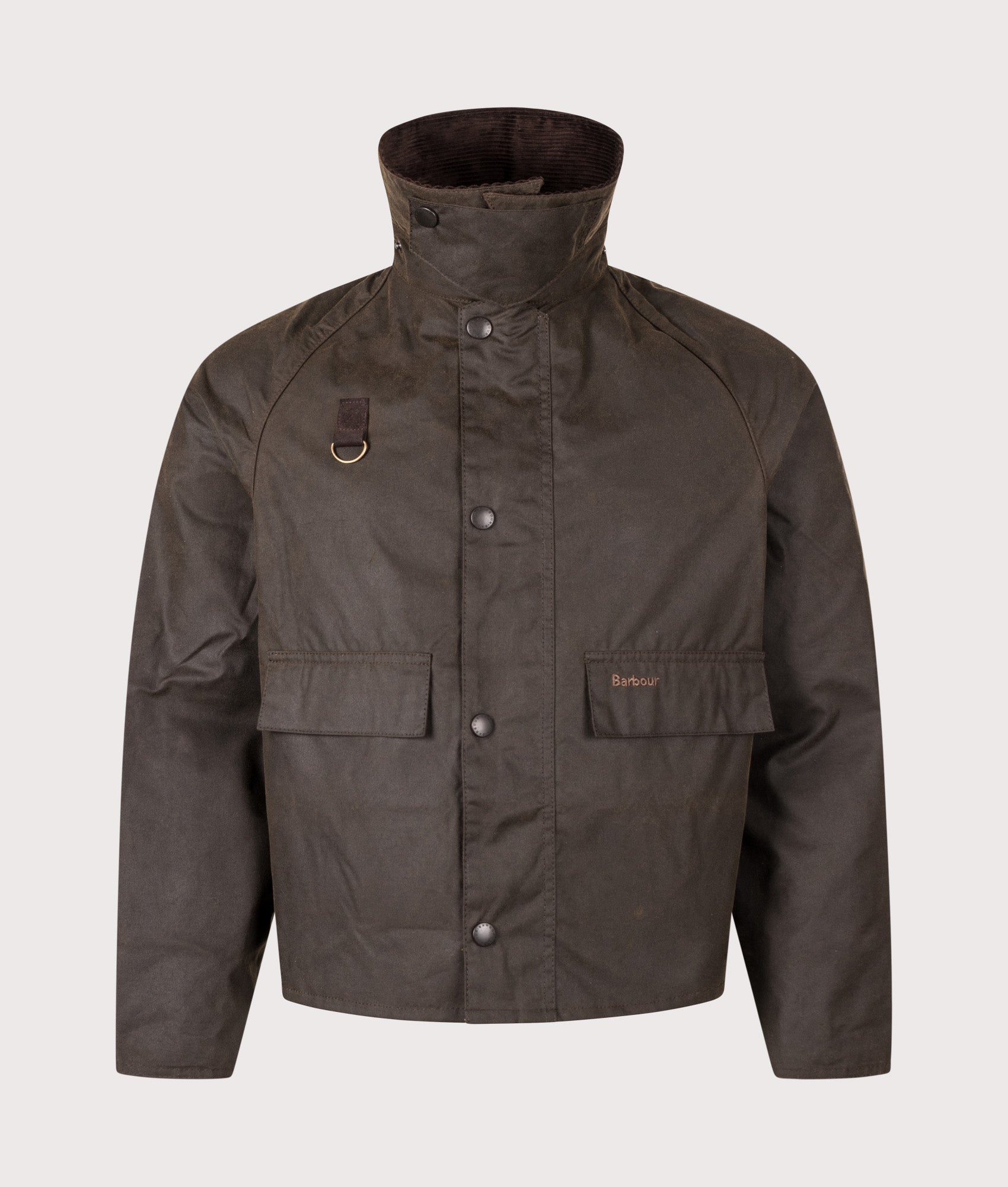 Barbour Heritage+ Cropped Spey Wax Jacket (Fits small to size) OL51 Olive