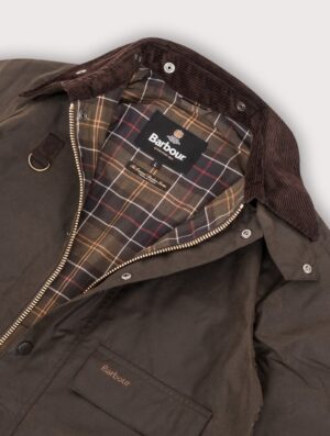 Barbour Heritage+ Cropped Spey Wax Jacket (Fits small to size) OL51 Olive
