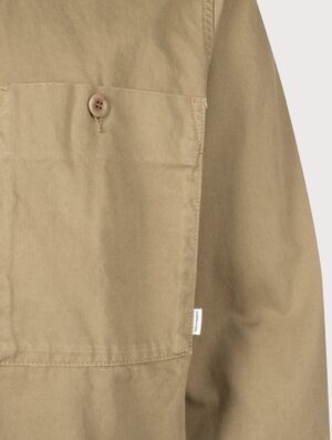 Norse Projects Relaxed Fit Arresskov Broken Twill Overshirt 0924 Lead Grey