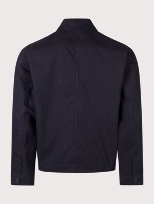 Norse Projects Relaxed Fit Arresskov Broken Twill Overshirt 7004 Dark Navy