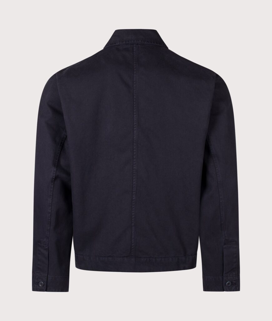 Norse Projects Relaxed Fit Arresskov Broken Twill Overshirt 7004 Dark Navy