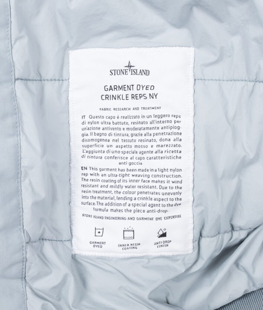 Stone Island Crinkle Reps NY Jacket Ash Grey