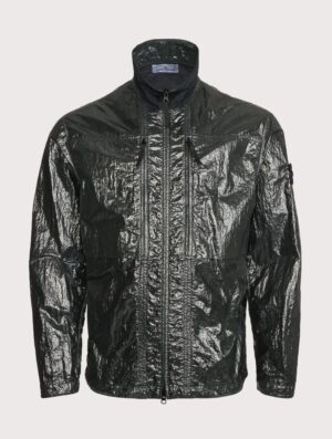 STONE ISLAND Comfort Fit Nylon Lucido Overshirt V005S Dark Green