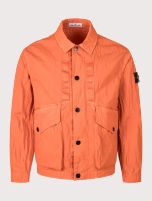 STONE ISLAND Warp Rib Nylon-TC Jacket V003B Burnt Orange