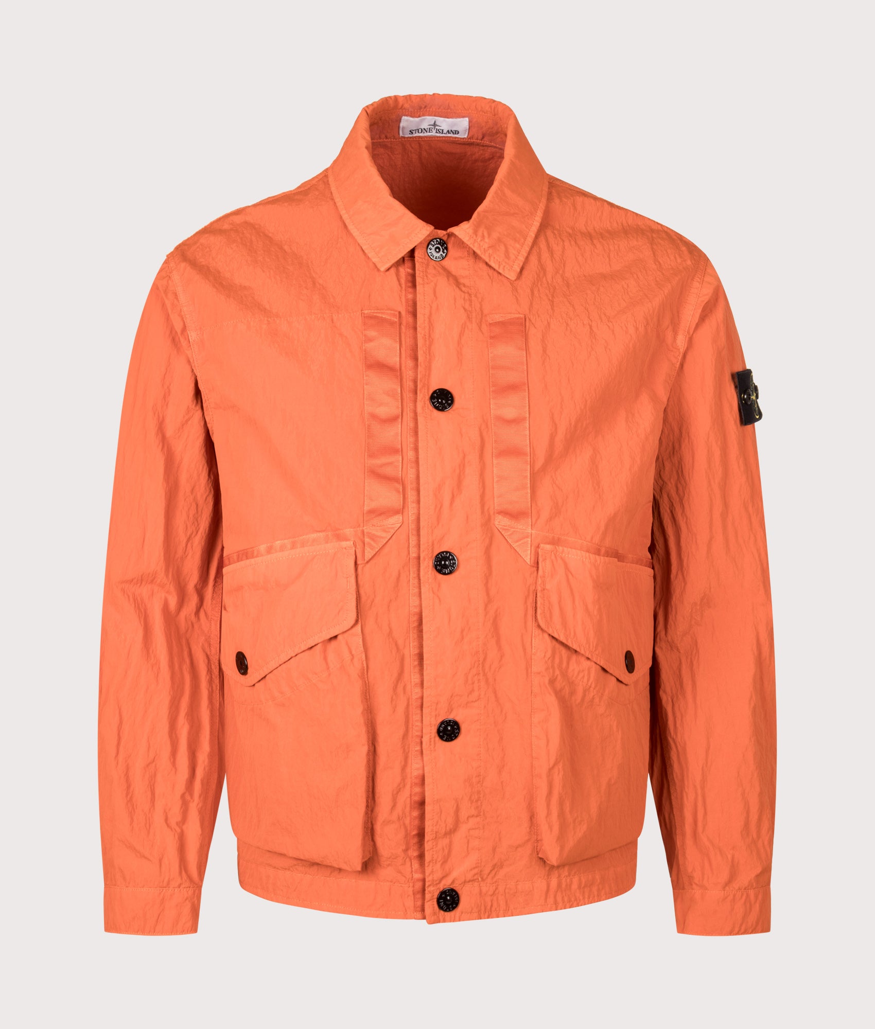 STONE ISLAND Warp Rib Nylon-TC Jacket V003B Burnt Orange