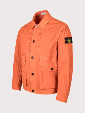 STONE ISLAND Warp Rib Nylon-TC Jacket V003B Burnt Orange