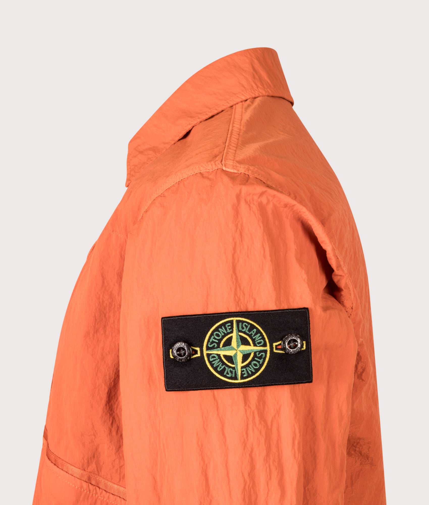 STONE ISLAND Warp Rib Nylon-TC Jacket V003B Burnt Orange