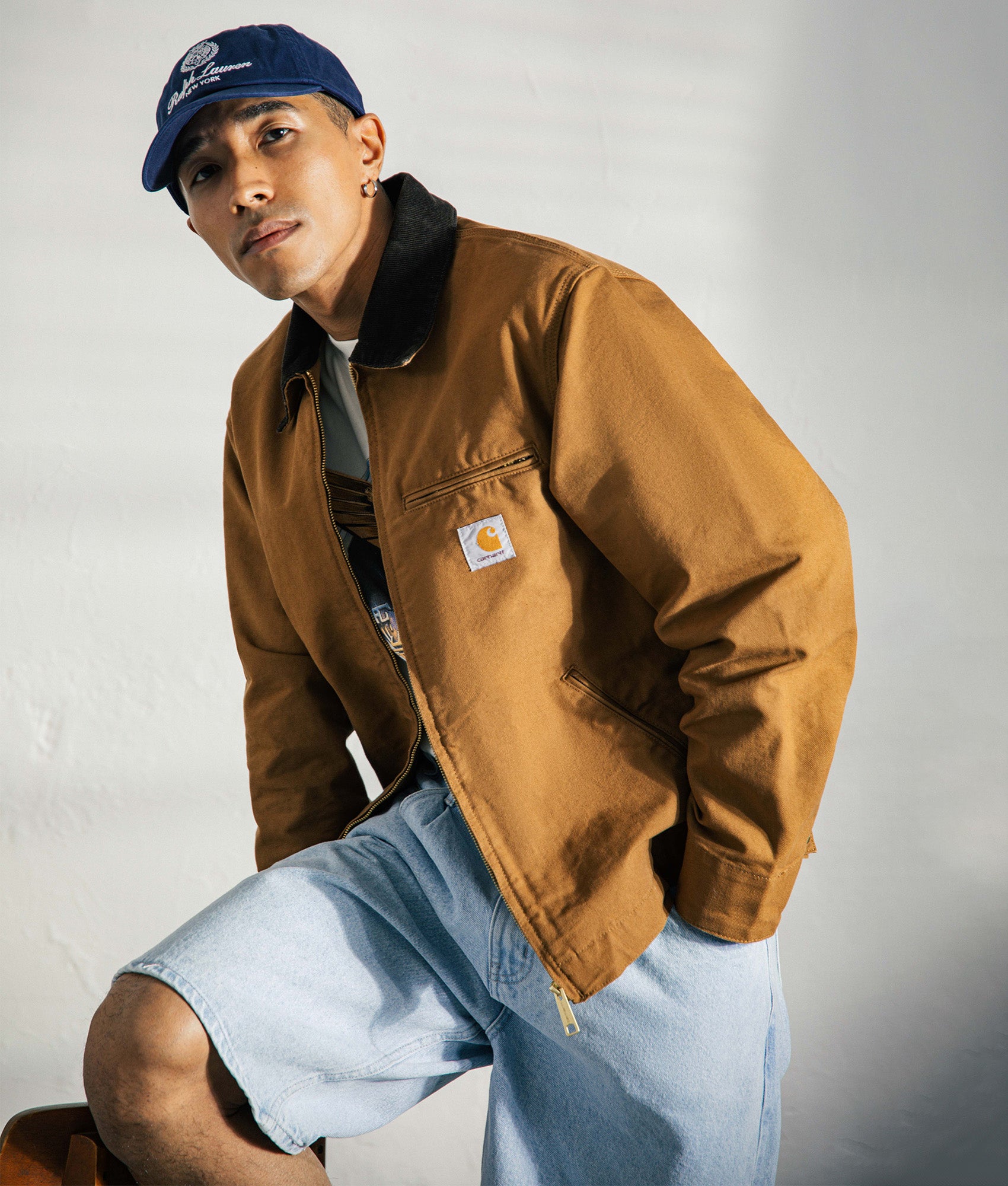 Carhartt WIP Detroit Jacket 00S02 Hamilton Brown/Tobacco