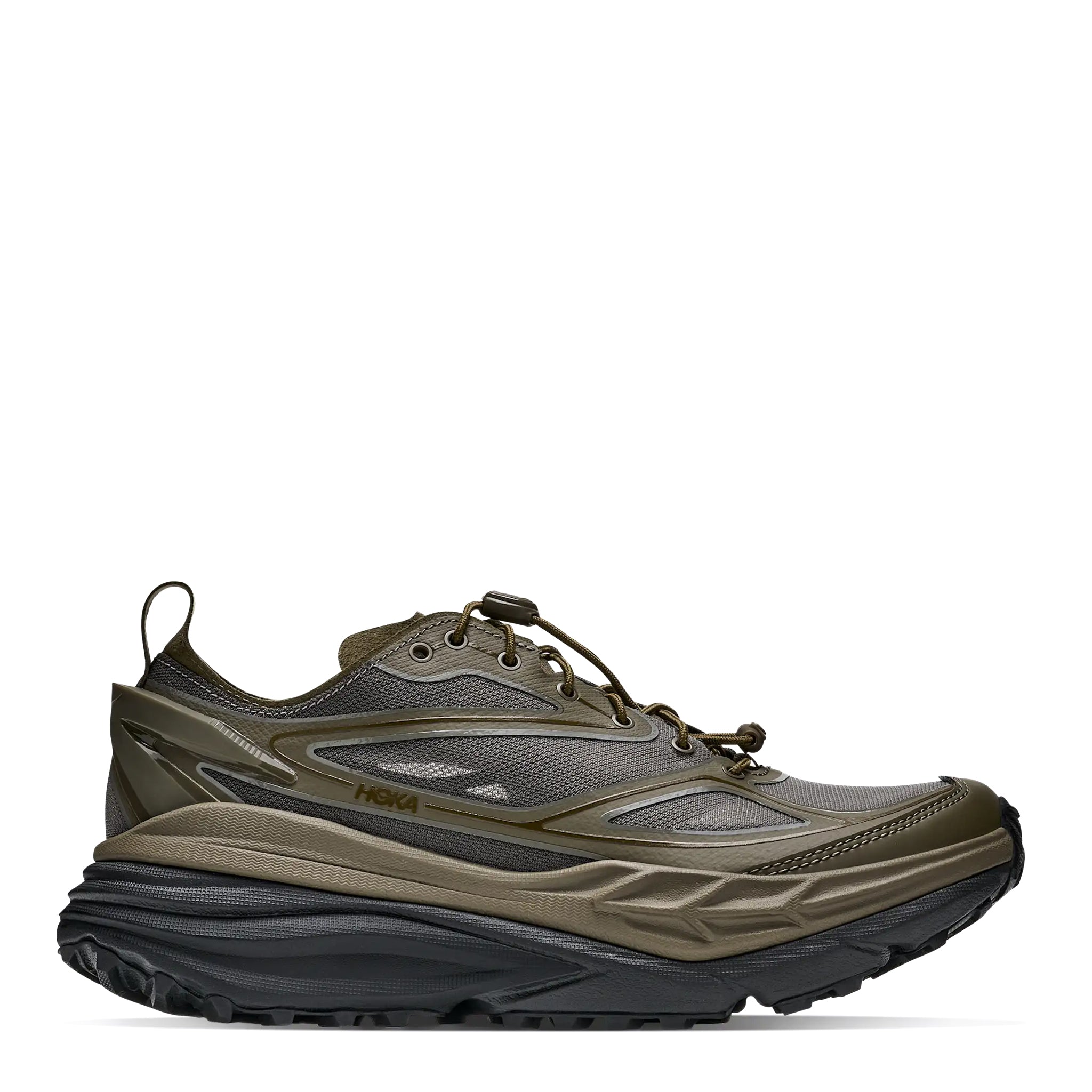 Hoka Stinson One7 Trainer Antique Olive / Black