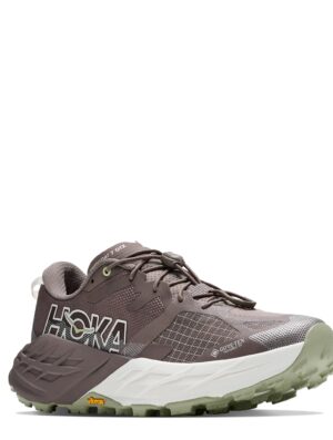 Hoka Womens Speedgoat 7 GTX Trainer Pebble Grey / Alabaster