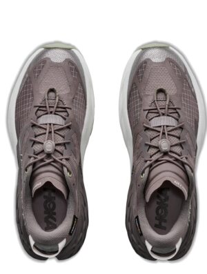 Hoka Womens Speedgoat 7 GTX Trainer Pebble Grey / Alabaster